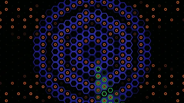 Digital Hexagon Network Animation - 4K Abstract Tech
