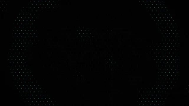 Digital Particles Flowing Left and Right on Black