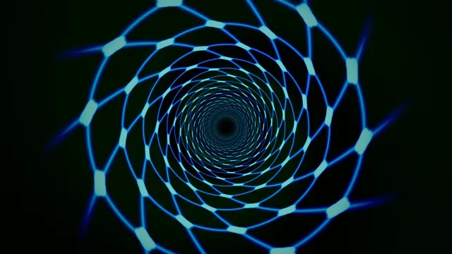 Digital Spiral Network Tunnel 4K Loop