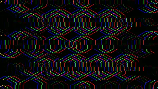Dynamic neon geometric 4K motion background for video production
