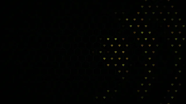 Elegant 4K falling gold hearts motion background loop