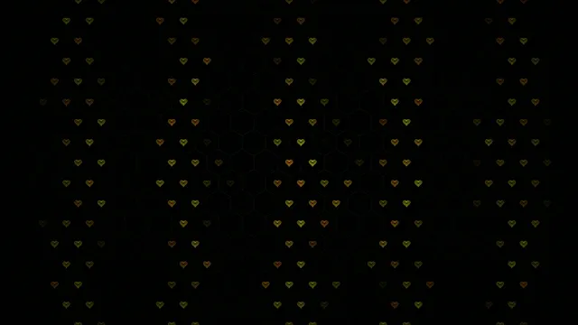 Elegant falling golden hearts 4K UHD widescreen background loop