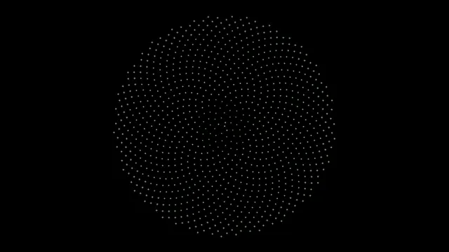 Elegant particle sphere 4K motion background for broadcast and video editing