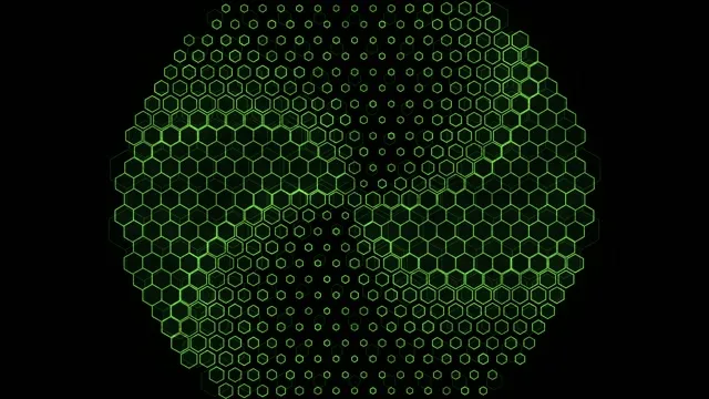 Emerald Hexagon Pulse 4K UHD 60fps Screensaver VJ Loop