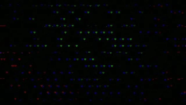 Falling colorful hearts 4K UHD widescreen motion background loop