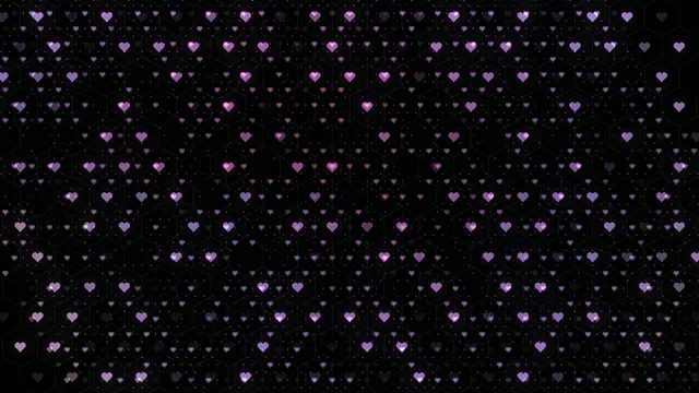 Falling pink hearts 4K seamless loop background for video editors