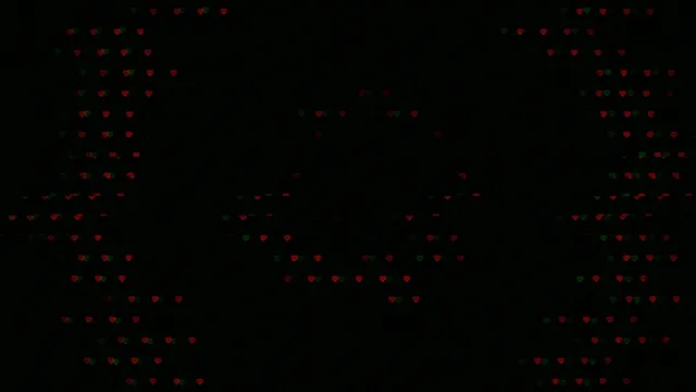 Falling red and green hearts 4K UHD widescreen background loop