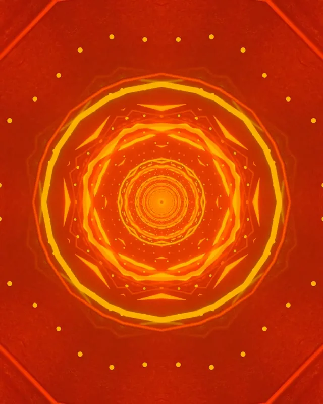 नीऑन टनल फायरी अक्टागन वोर्टेक्स VJ Loop 4:5 इंस्टाग्राम 60fps स्क्रीनसेवर