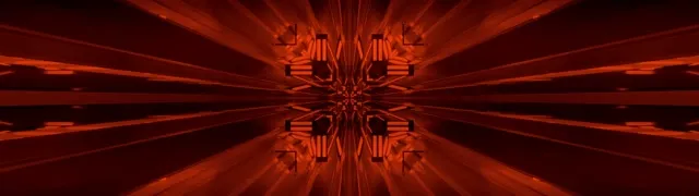 Rot Neon Tunnel Kaleidoskop Burst 32:9 Super Ultrawide 60fps Bildschirmschoner VJ Loop
