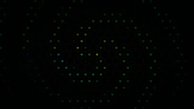 Floating Hearts Network Animation 4K