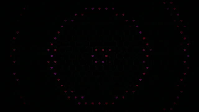 Floating pink hearts 4K UHD widescreen motion background loop