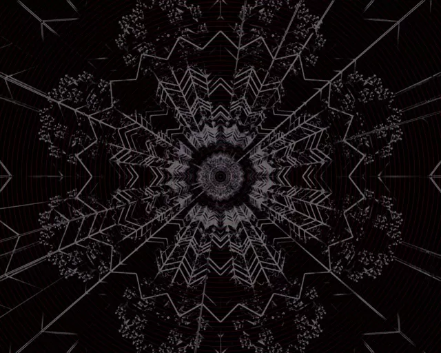 फ्रैक्टल कैलीडोस्कोप नियॉन टनल 5:4 इंडस्ट्रियल 60fps स्क्रीनसेवर VJ Loop