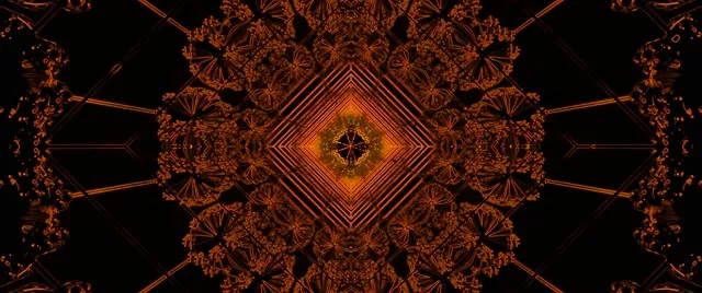 分形萬花筒霓虹隧道 VJ Loop 2.39:1 Cinemascope 60fps 屏保