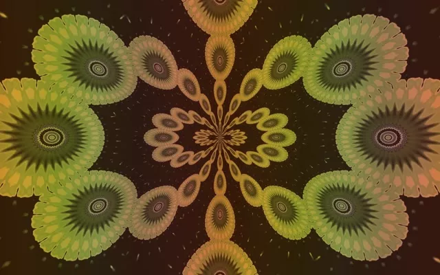 分形曼陀羅霓虹隧道 16:10 MacBook 60fps 螢幕保護程式 VJLoops