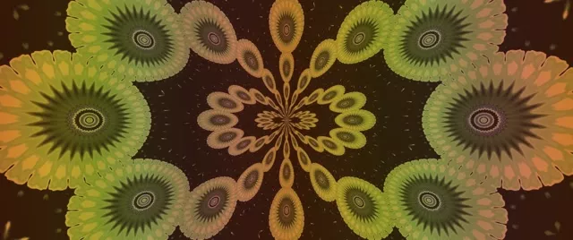 ფრაქტალი მანდალა ნეონის ტუნელი VJ Loop 2.39:1 Cinemascope 60fps Screensaver