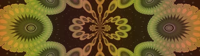 分形万花筒霓虹隧道 32:9 超宽屏 60fps 屏保循环