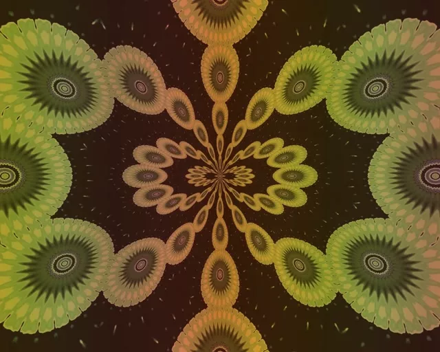 VJ Loop 5:4 Industrial 60fps Neon Tunnel Fractal Kaleidoscope Burst Screensaver