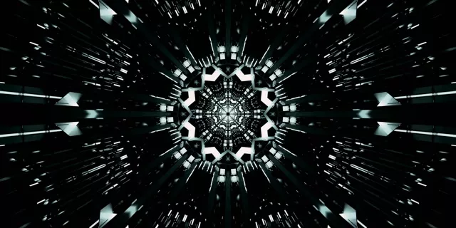 霓虹隧道碎形萬花筒爆發 VJ Loop 2:1 Univisium 60fps 螢幕保護程式