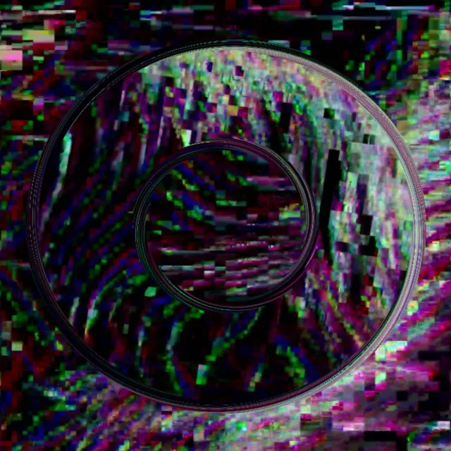 Neonový tunel Glitch RGB Pruhy 1:1 Square 60fps Šetrič obrazovky VJ Loop