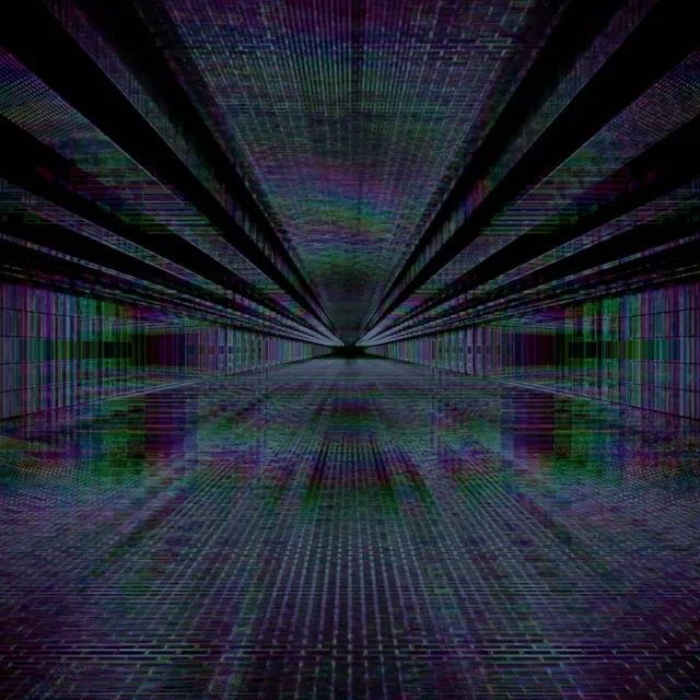 Neon Tunnel Glitch Grid VjLoops 1:1 Vierkant 60fps Schermbeveiliging