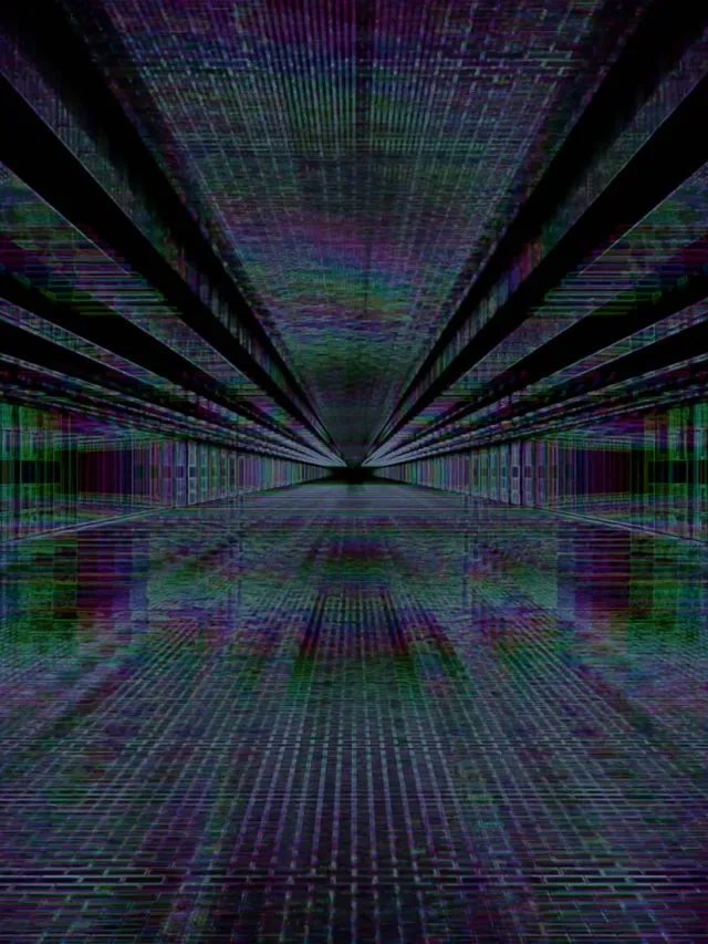 Σήραγγα Neon Glitch Grid VJLoops 3:4 iPad Portrait 60fps Screensaver