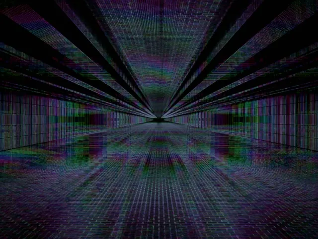 Glitch Brick Νέον Τούνελ VJ Loop 4:3 Classic 60fps Προφύλαξη Οθόνης