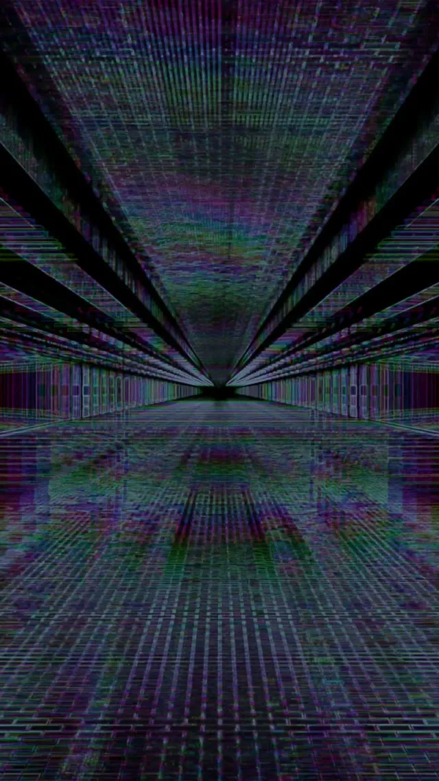 Neon Tunnel Glitch Grid VjLoops 9:16 Reels 60fps Schermbeveiliging