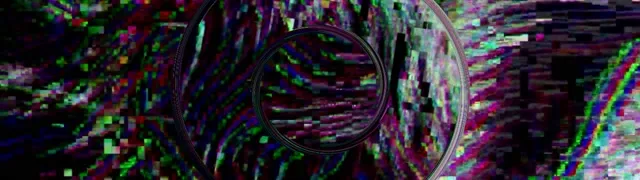 Terowong Neon Glitch Letupan Piksel VJ Loop 32:9 Super Ultrawide 60fps Screensaver