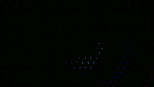 Glowing Blue Hearts Floating on Dark Background 4K