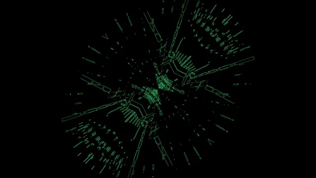 Tunnel Cyber Luminoso Screensaver 4K UHD 60fps VJLoops Laptop