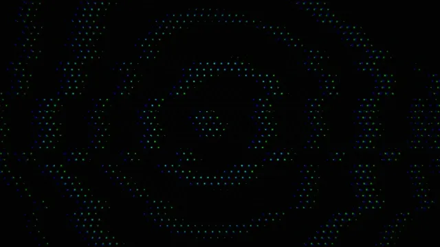 Glowing Digital Particles Flowing in Dark Cyberspace