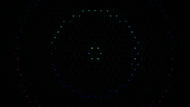 Glowing Heart Network Animation 4K