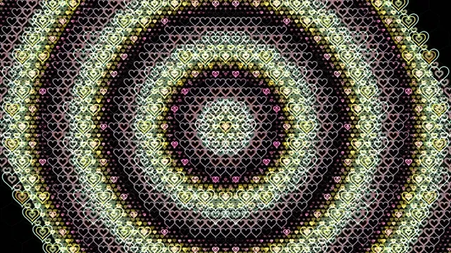 Glowing Heart Pattern Animation 4K Ultra HD