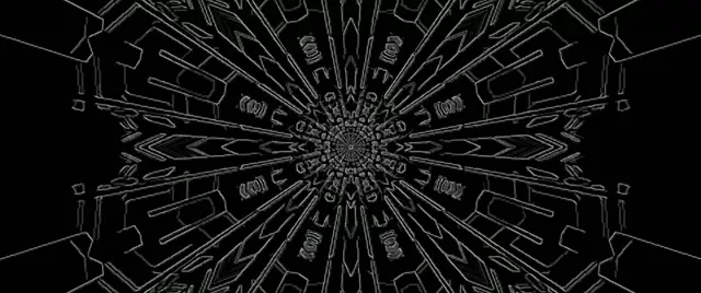 Túnel de Neó Esclat Caleidoscopi Fractal VJ Loop 2.39:1 Cinemascope 60fps Estalvi de pantalla