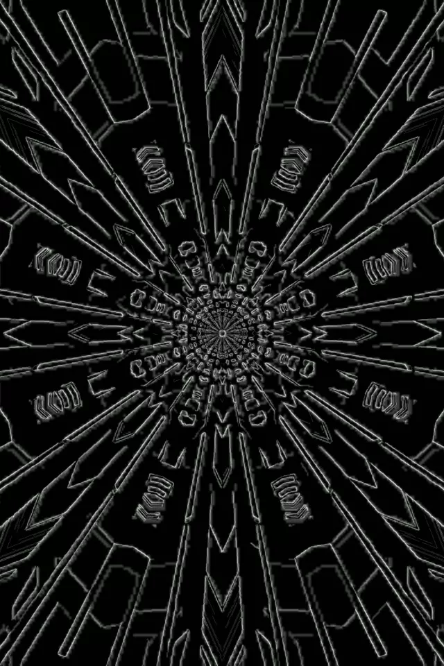 Twnnel Neon Caleidosgop Ffrwydrad VJ Loop 2:3 Photo Portrait 60fps Arbed Sgrin