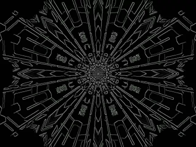 نفق النيون انفجار ماندالا فراكتال VJ Loop 4:3 كلاسيكي 60fps شاشة توقف