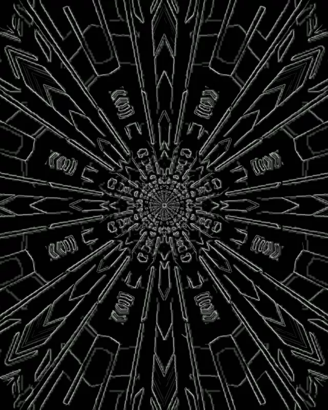 Neon Tunnel Fractal Mandala Burst VJ Loop 4:5 Instagram 60fps Näytönsäästäjä