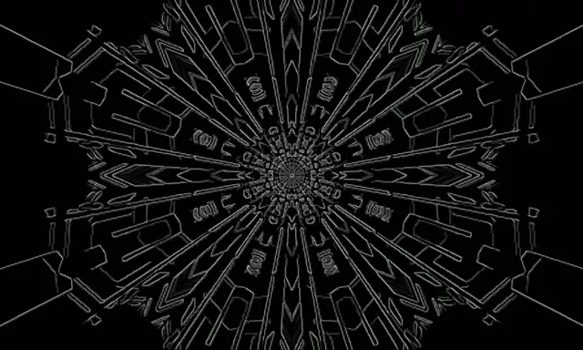 Neon Tonnel Fraktaal Mandala Ontploffing VjLoops 5:3 Wyd 60fps Skermsaver