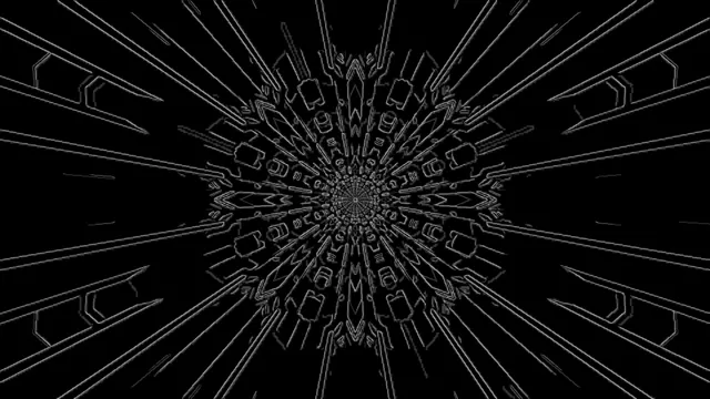 Túnel Mandala Brillante Salvapantallas 4K UHD 60fps Fondo de Pantalla Dinámico PC