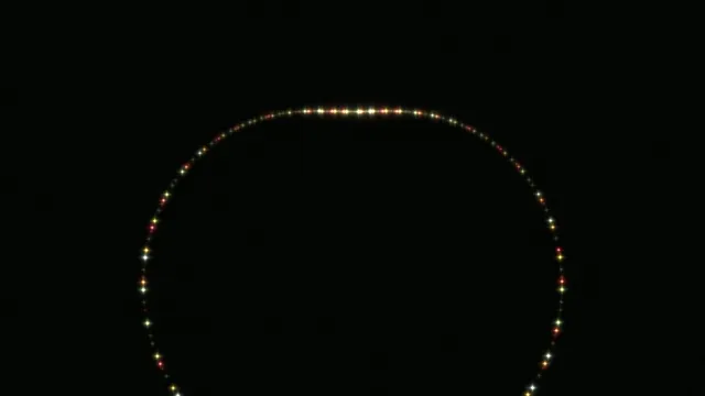 Glowing Neon Circle Loop Animation 4K