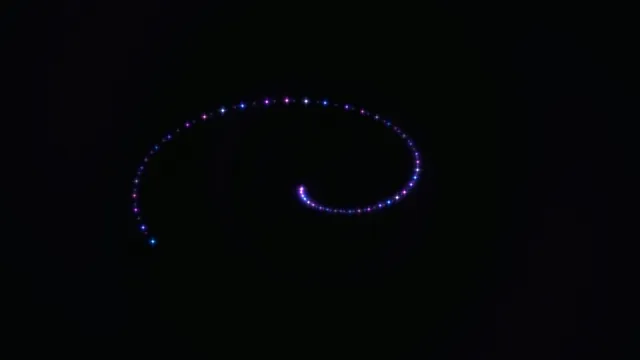 Glowing Neon Light Path Animation 4K