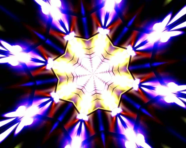 Radiant Blue Core Neon Tunnel 5:4 Industrial 60fps VJ Loop Screensaver