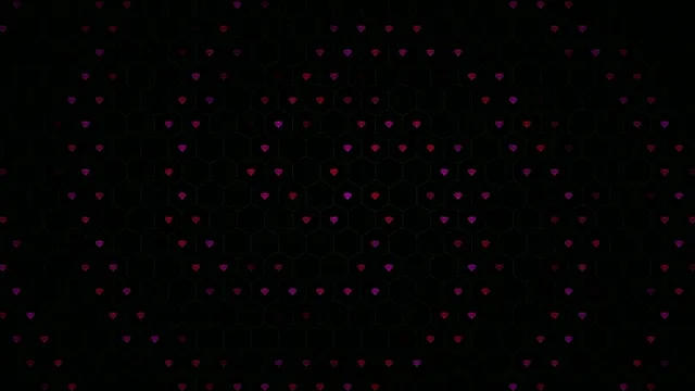 Glowing pink hearts 4K UHD widescreen motion background loop