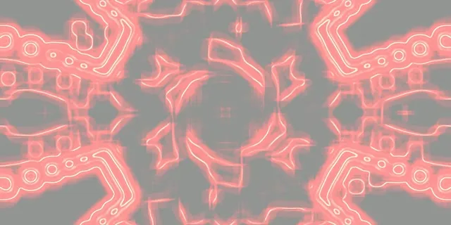 Neon Tunel Czerwona Siatka Krzyż VJLoops 2:1 Univisium 60fps Wygaszacz