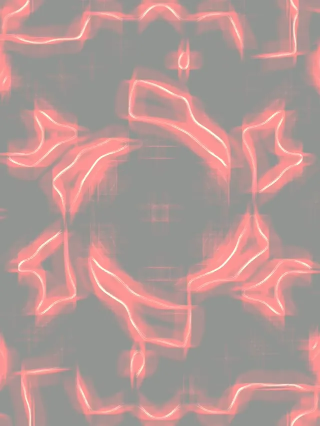 Tunel Neon cu Cruce Grilă Roșie VJ Loop 3:4 iPad Portrait 60fps Screensaver