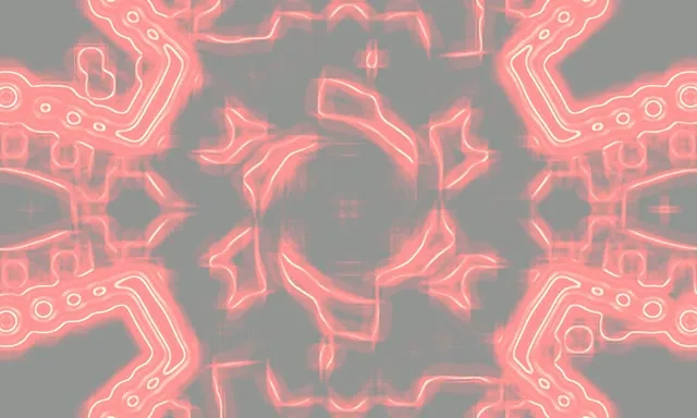 Túnel Neon Cruz Grade Vermello VJ Loop 5:3 Wide 60fps Protector de Pantalla