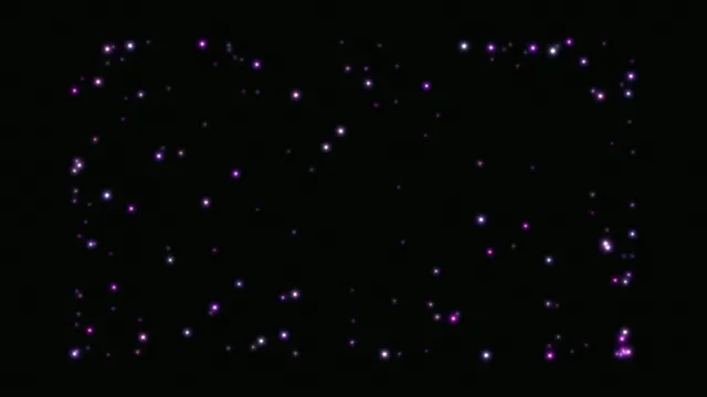 Glowing Purple Particles on Black Background 4K