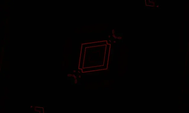 Tunel Neon Roșu Diamant Rotativ VJLoops 5:3 Wide 60fps Economizor Ecran