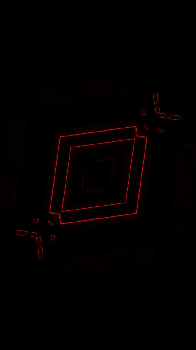 Red Neon Tunnel Rotating Square Vortex VJ Loop 9:16 Reels 60fps Προστήρια