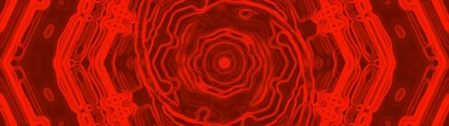 Roter Neon Tunnel Oktagon Vortex 32:9 Super Ultrawide 60fps Bildschirmschoner Vj Loop